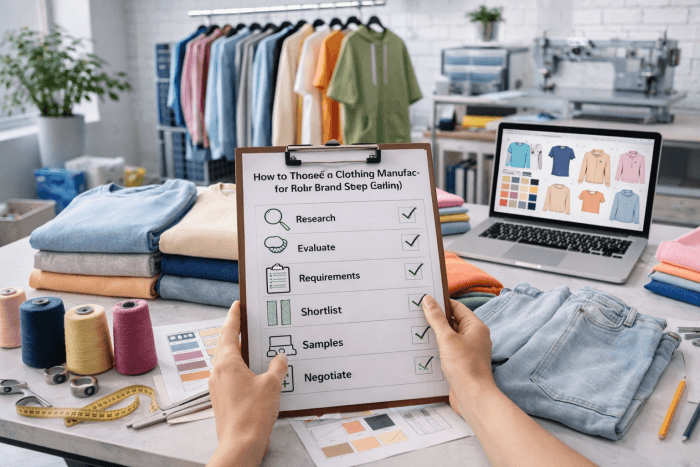 How to Choose a Clothing Manufacturer for Your Brand